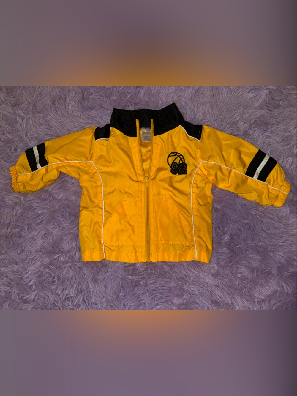 Faded Glory Yellow and Black Kids' Zip Jacket